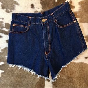 Dark Rinse Vintage Gitano Denim Jean Daisy Dukes